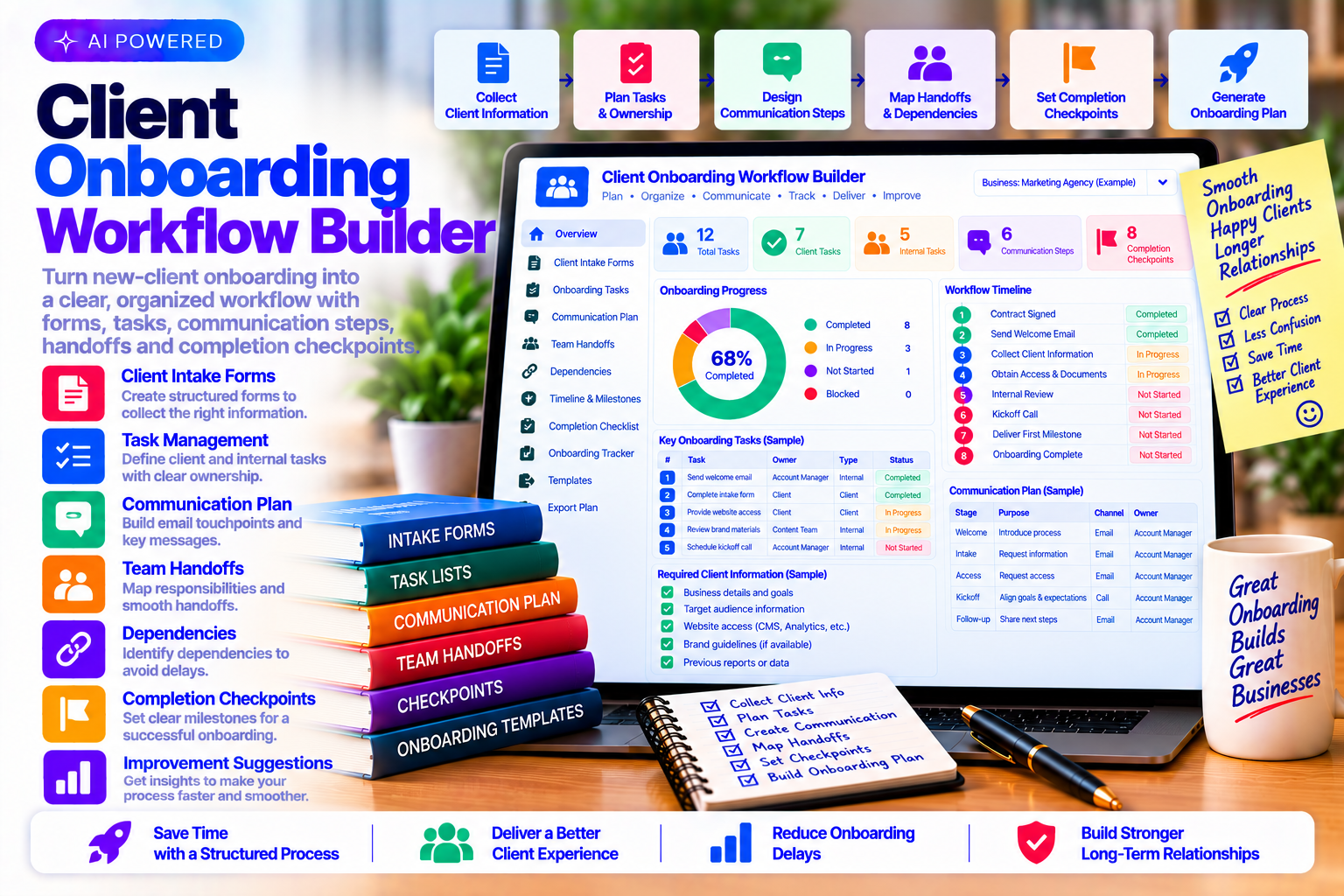 Client Onboarding Workflow Builder preview