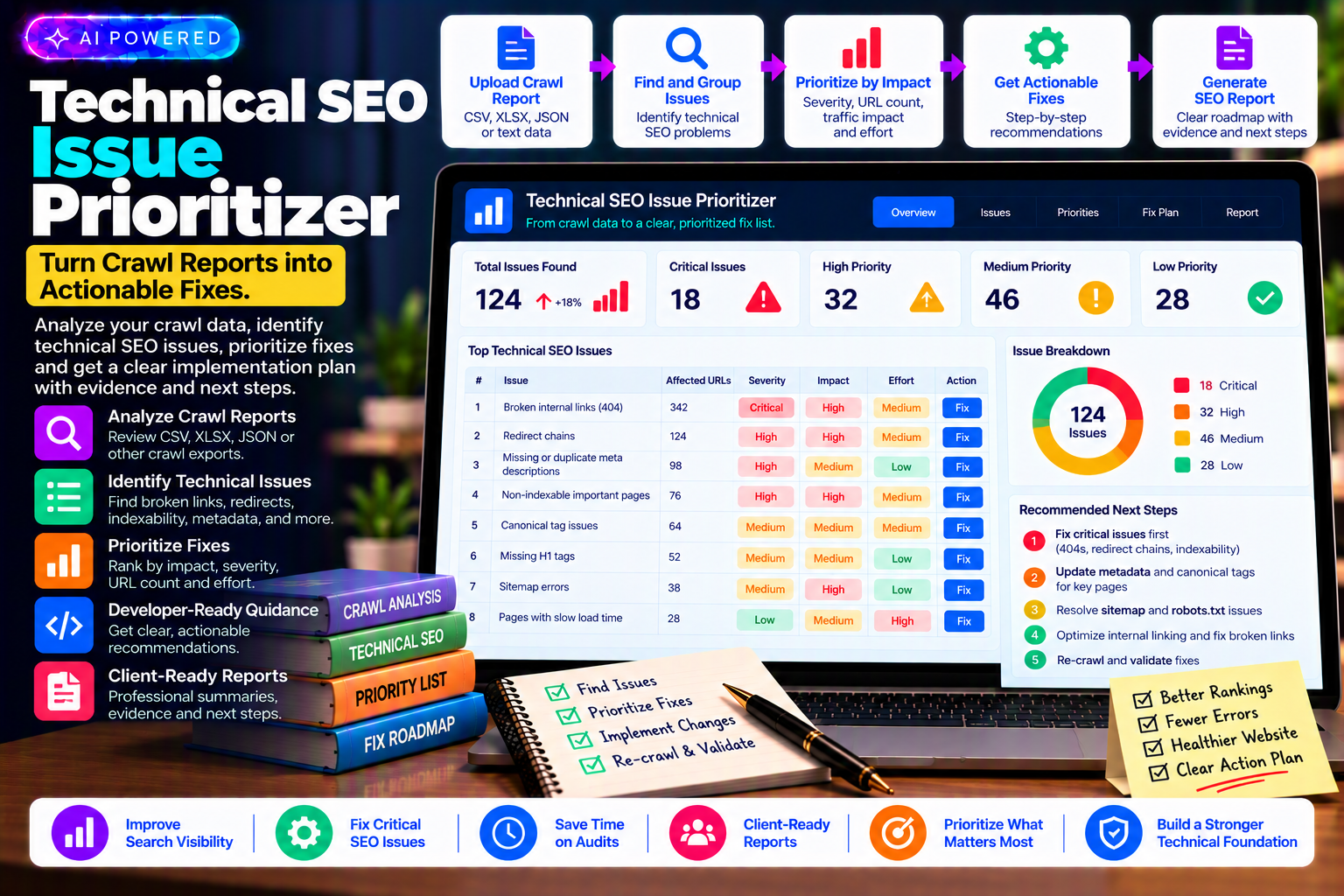Technical SEO Issue Prioritizer preview
