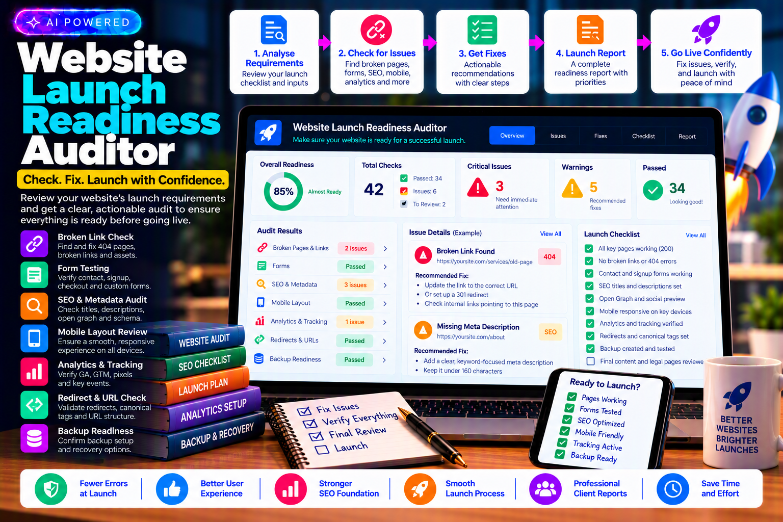 Website Launch Readiness Auditor preview