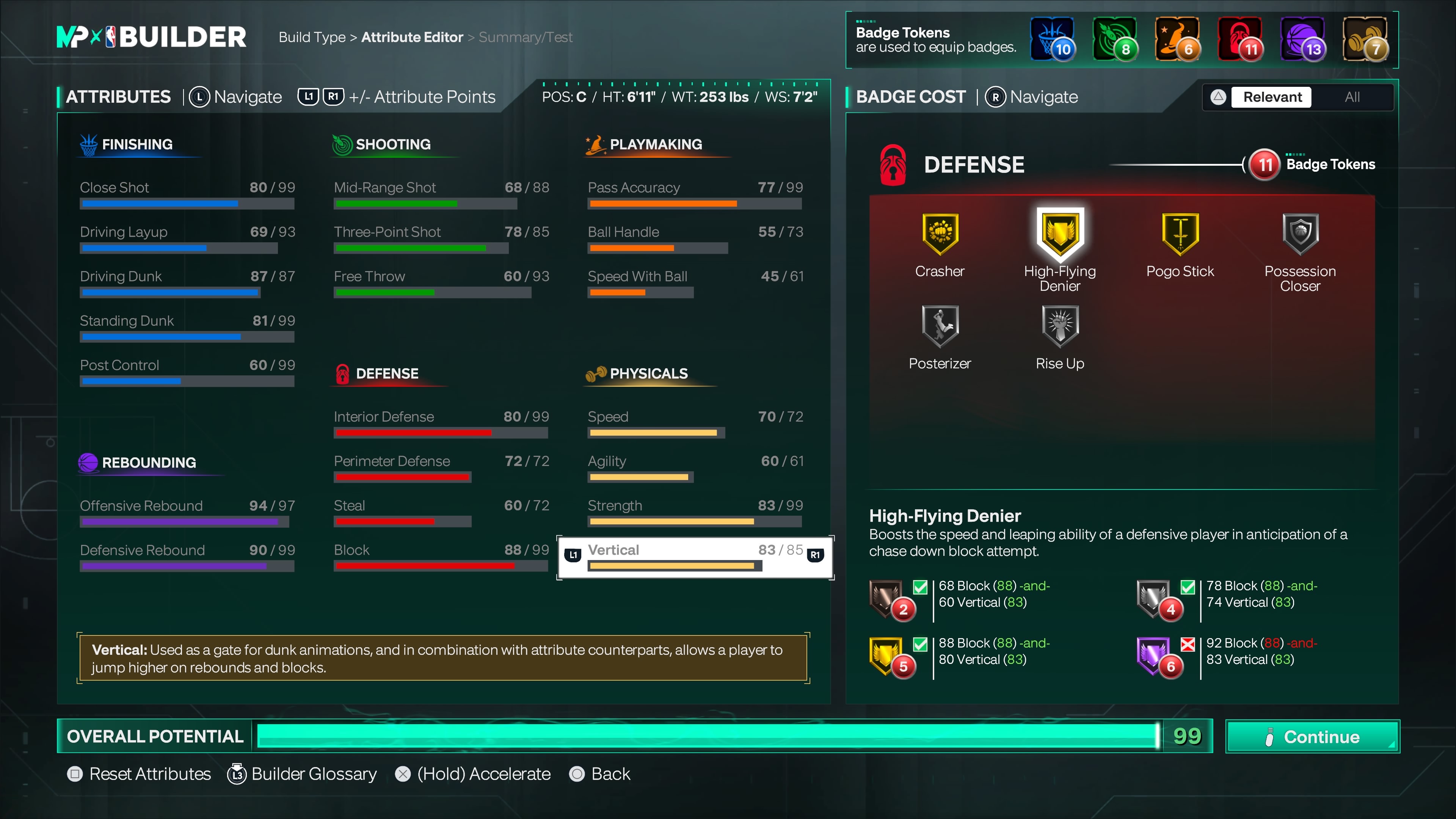 NBA2K Player Builder preview