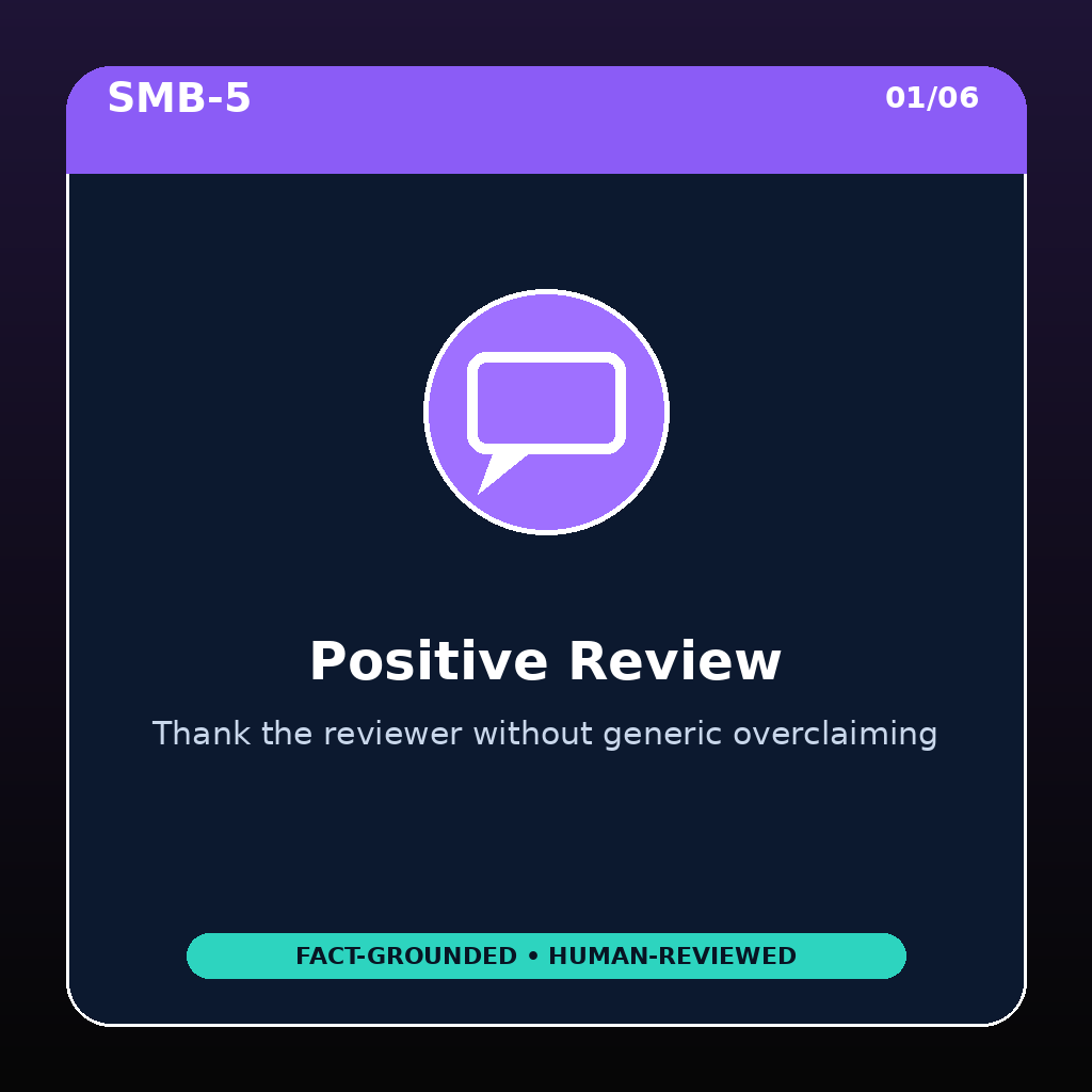 Online Review Response Builder preview