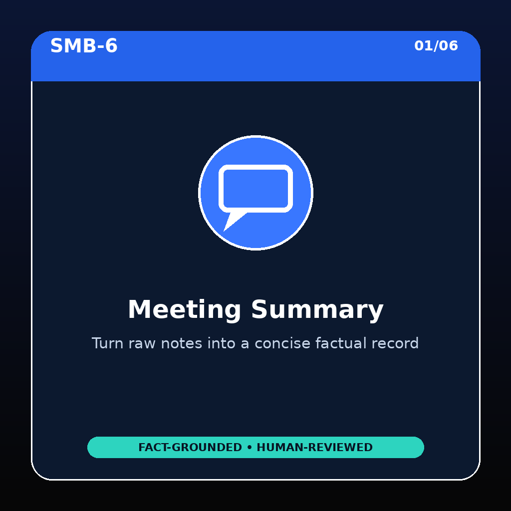Meeting Notes to Action Plan preview