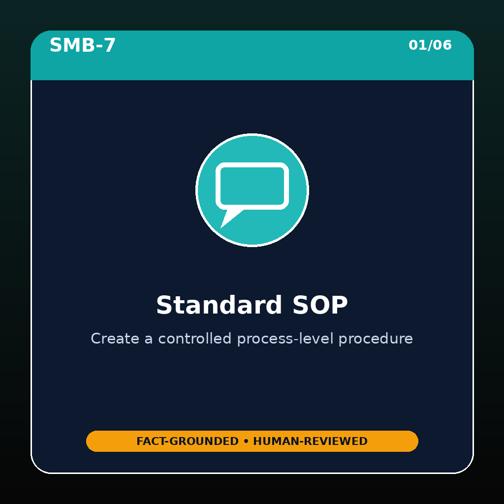SOP & Work Instruction Builder preview