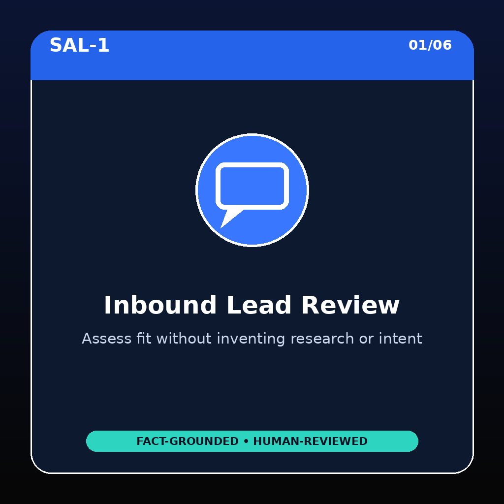 Lead Qualification & Scoring Builder preview