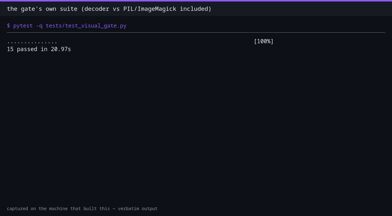 Visual Regression Gates screenshot 2