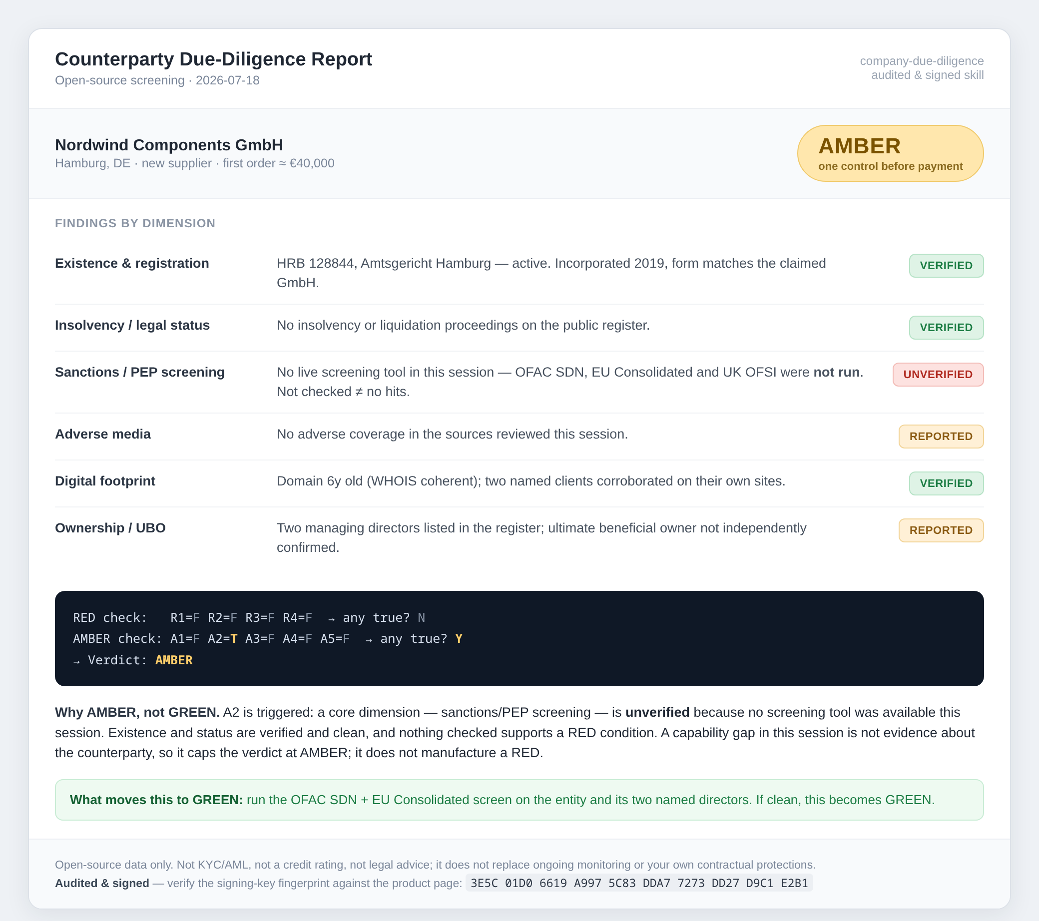 company due diligence preview