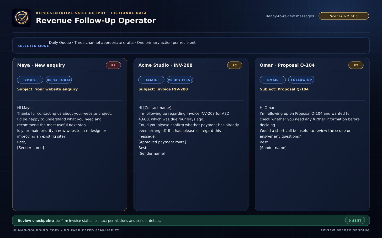 Revenue Follow-Up Operator screenshot 2