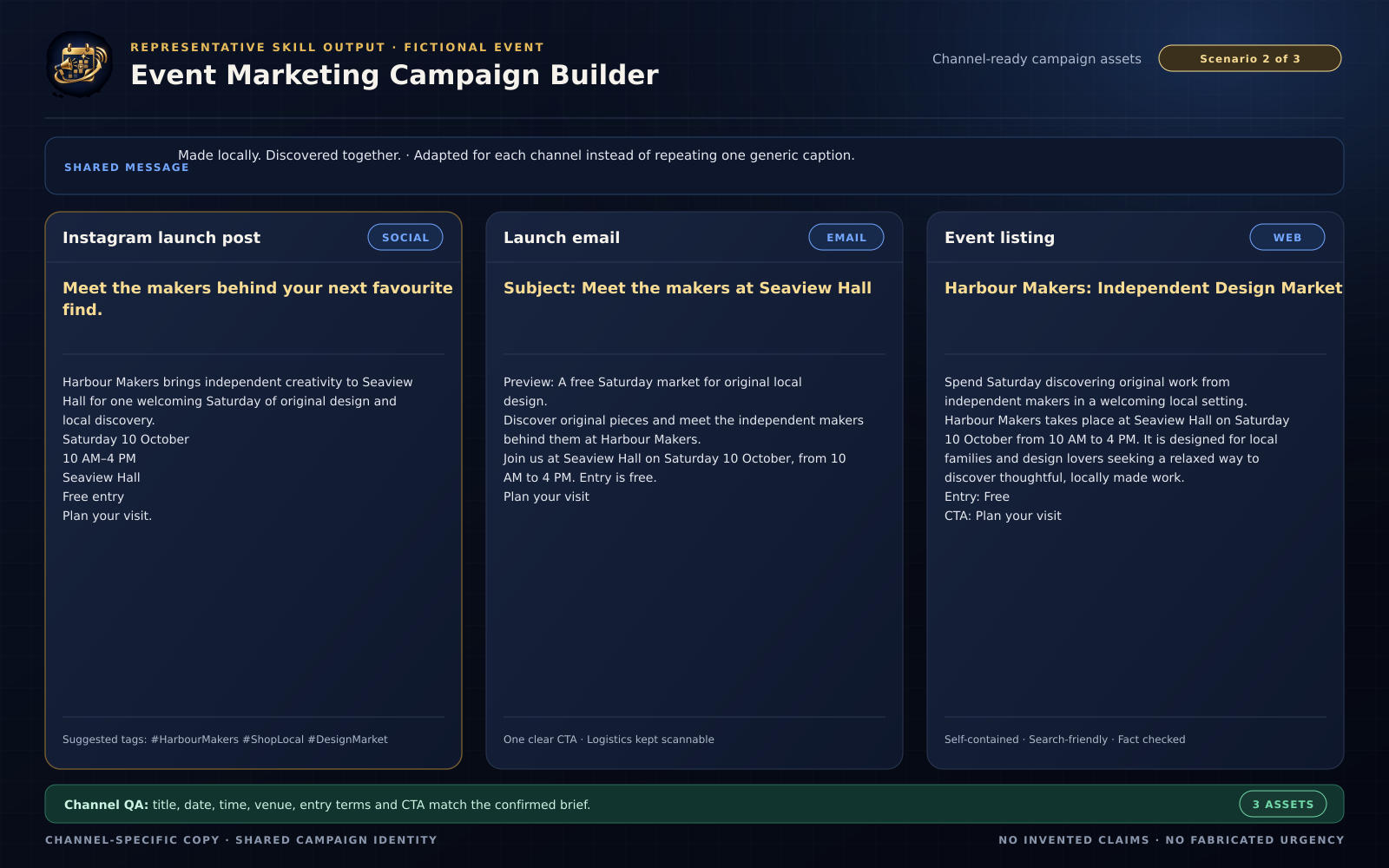 Event Marketing Campaign Builder screenshot 2