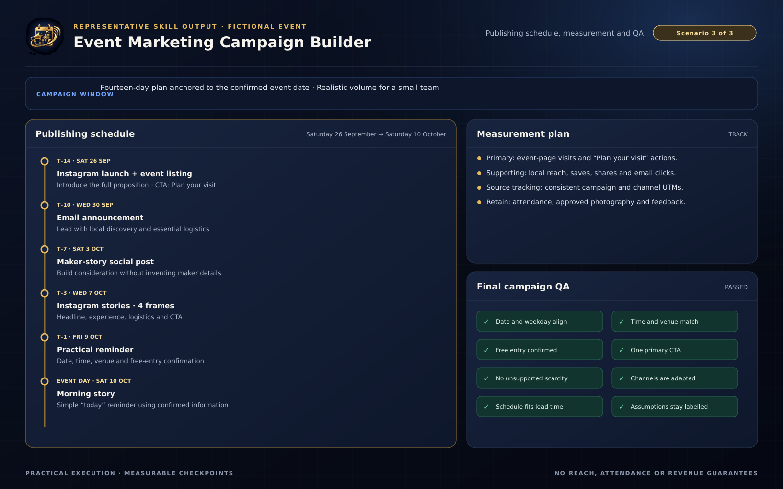 Event Marketing Campaign Builder screenshot 3