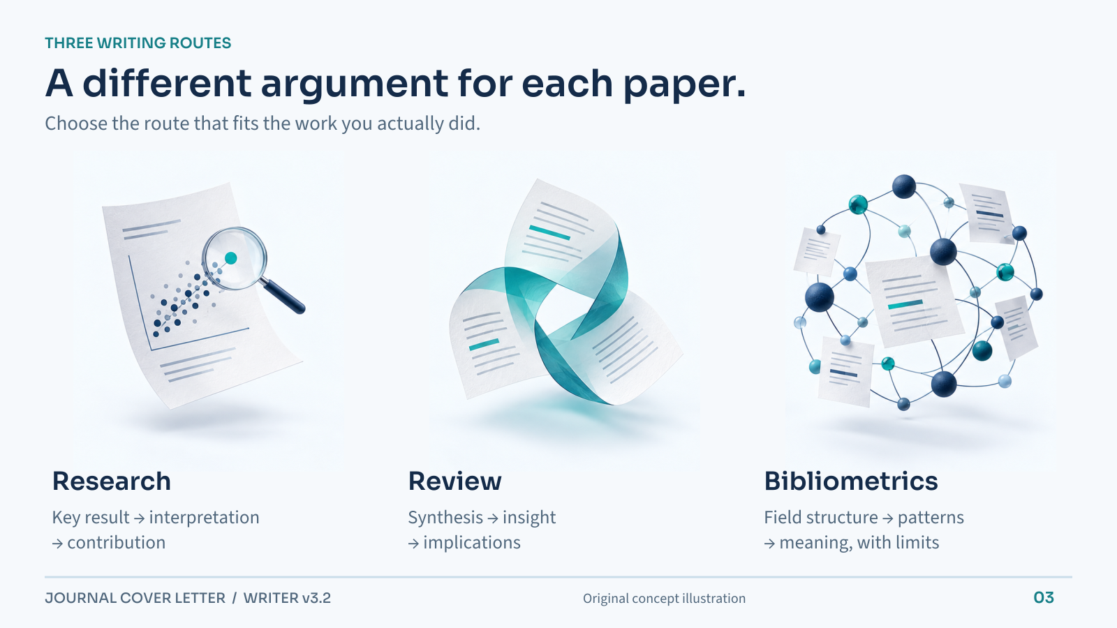 Journal Cover Letter: Research, Review & Bibliometrics screenshot 3