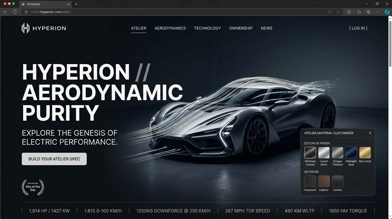Hypercraft Studio : Award Winning Frontend UI from one line screenshot 2