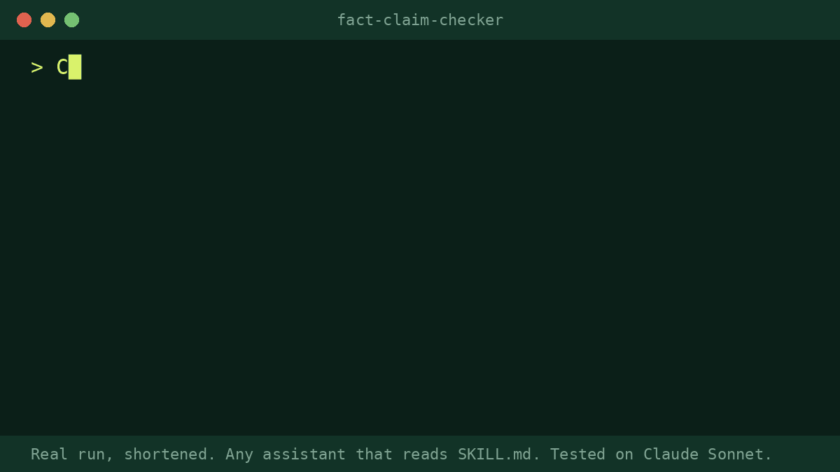 Fact-Claim Checker preview