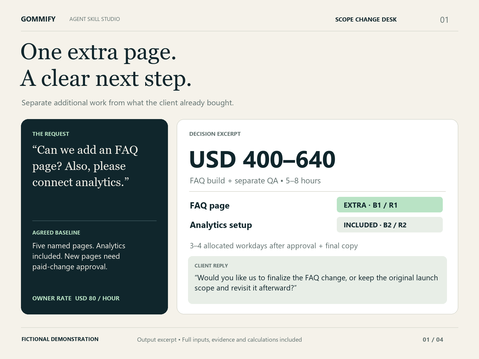 Scope Change Desk preview