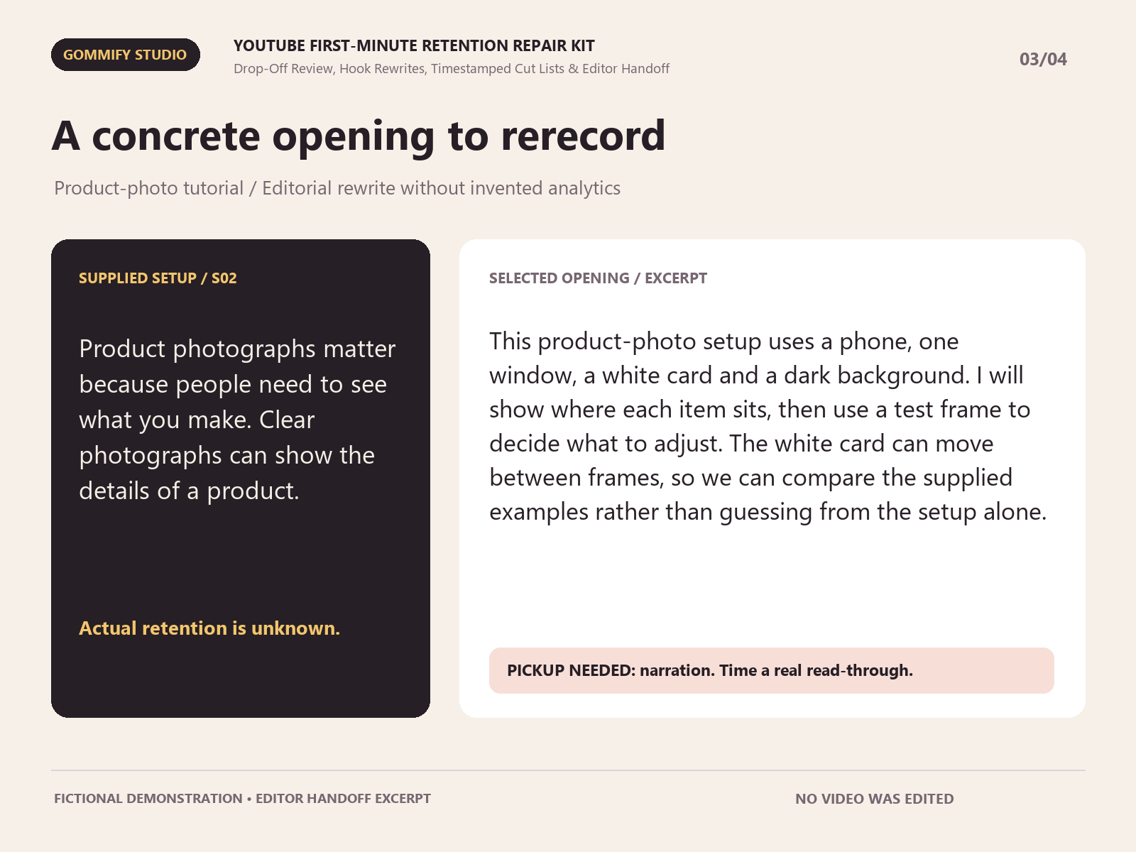 YouTube First-Minute Retention Repair Kit screenshot 3