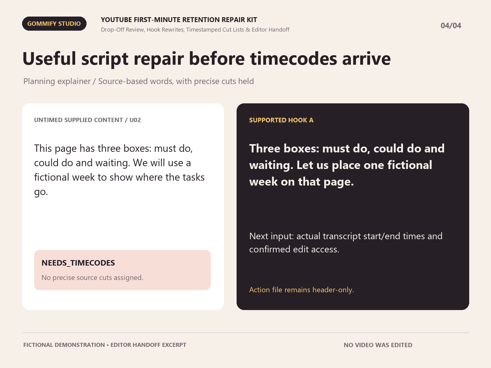 YouTube First-Minute Retention Repair Kit screenshot 4