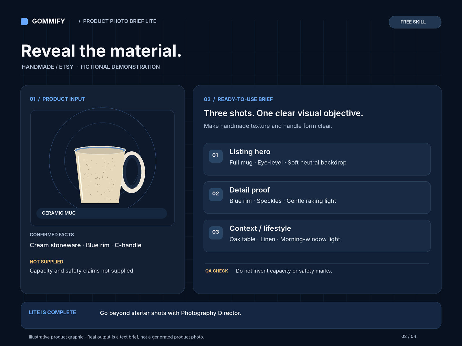 Product photo brief lite screenshot 3