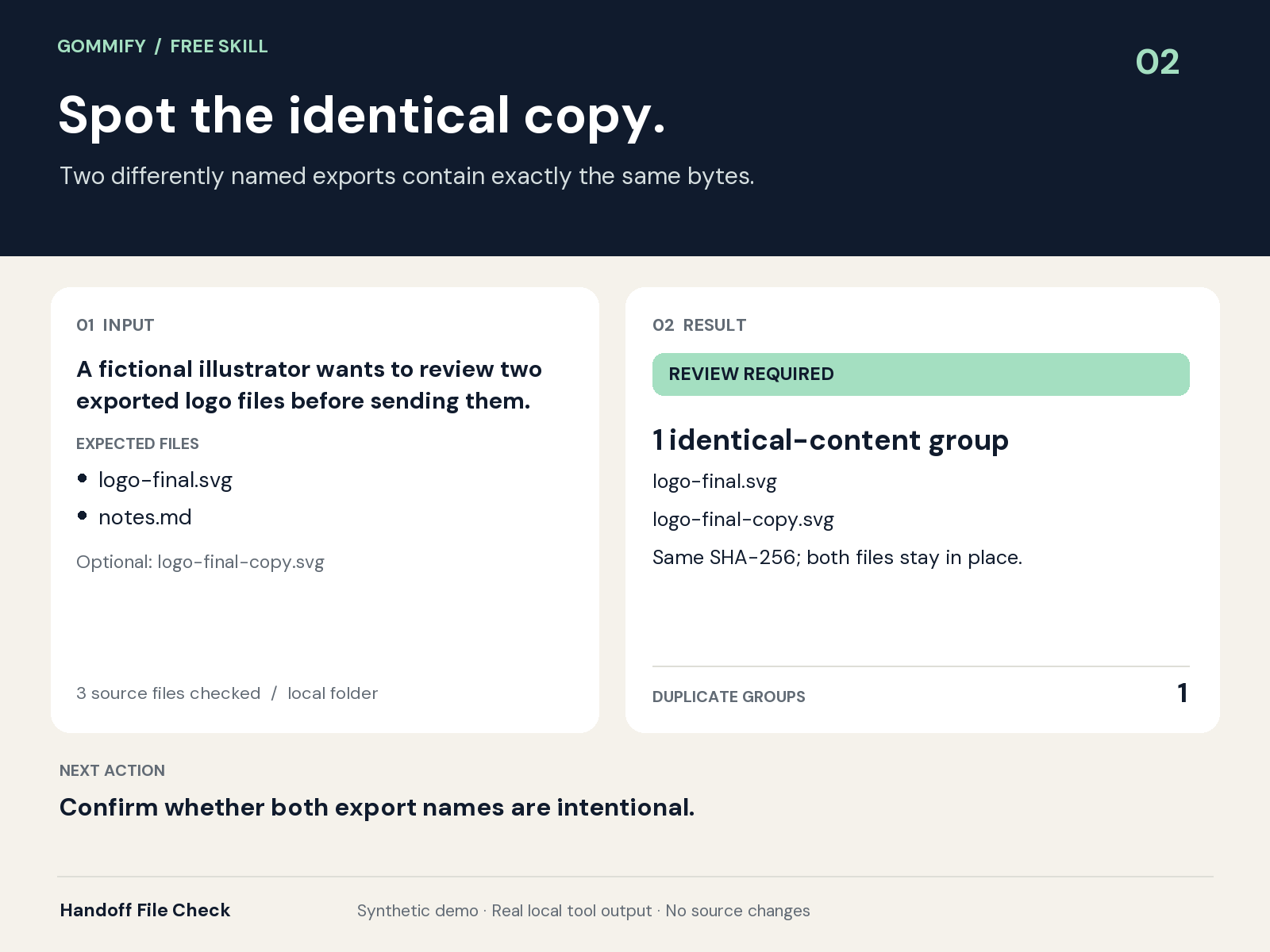 Handoff file check screenshot 2