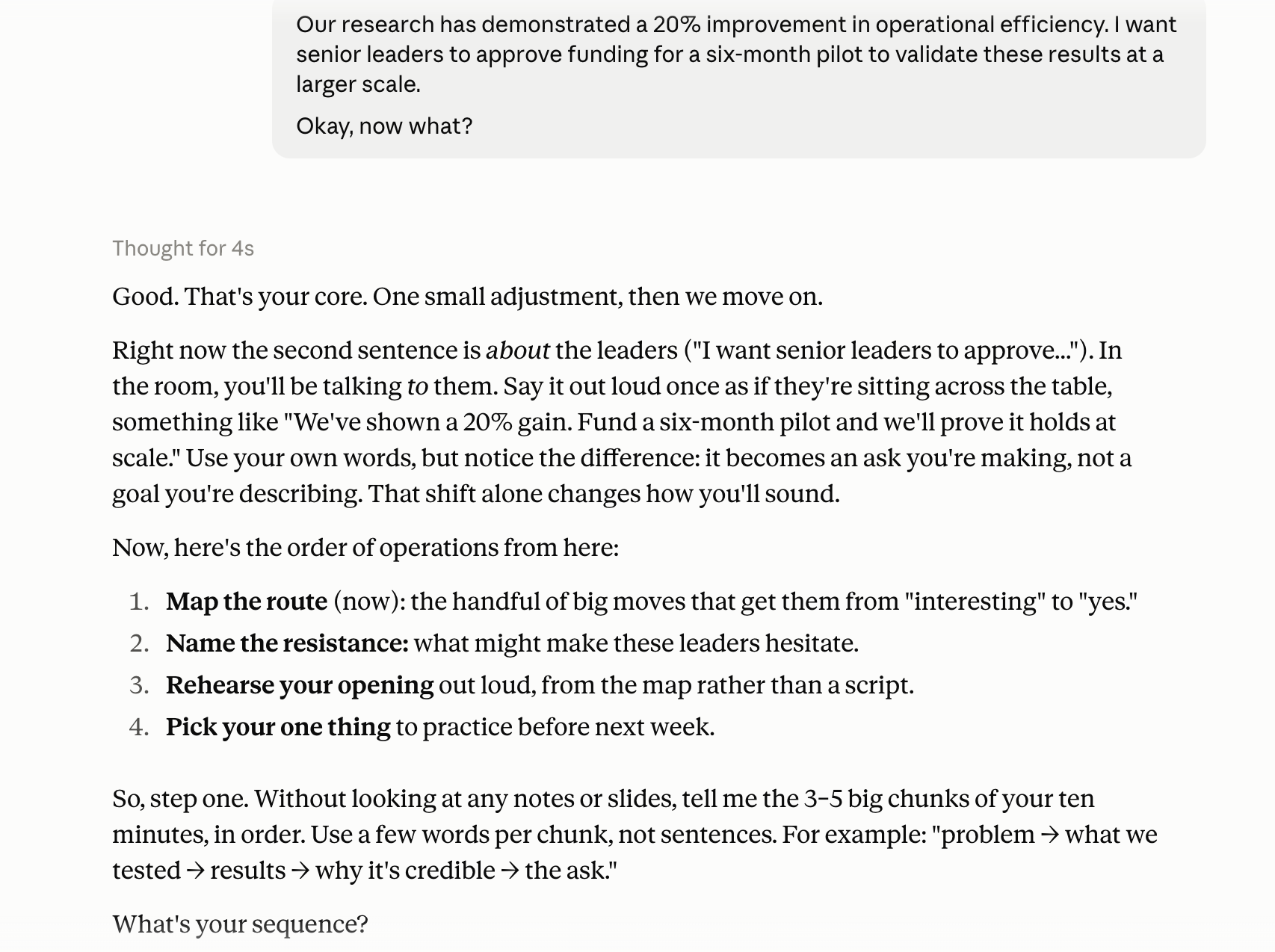Rebecca Martin AI Presentation Rehearsal Coach screenshot 3