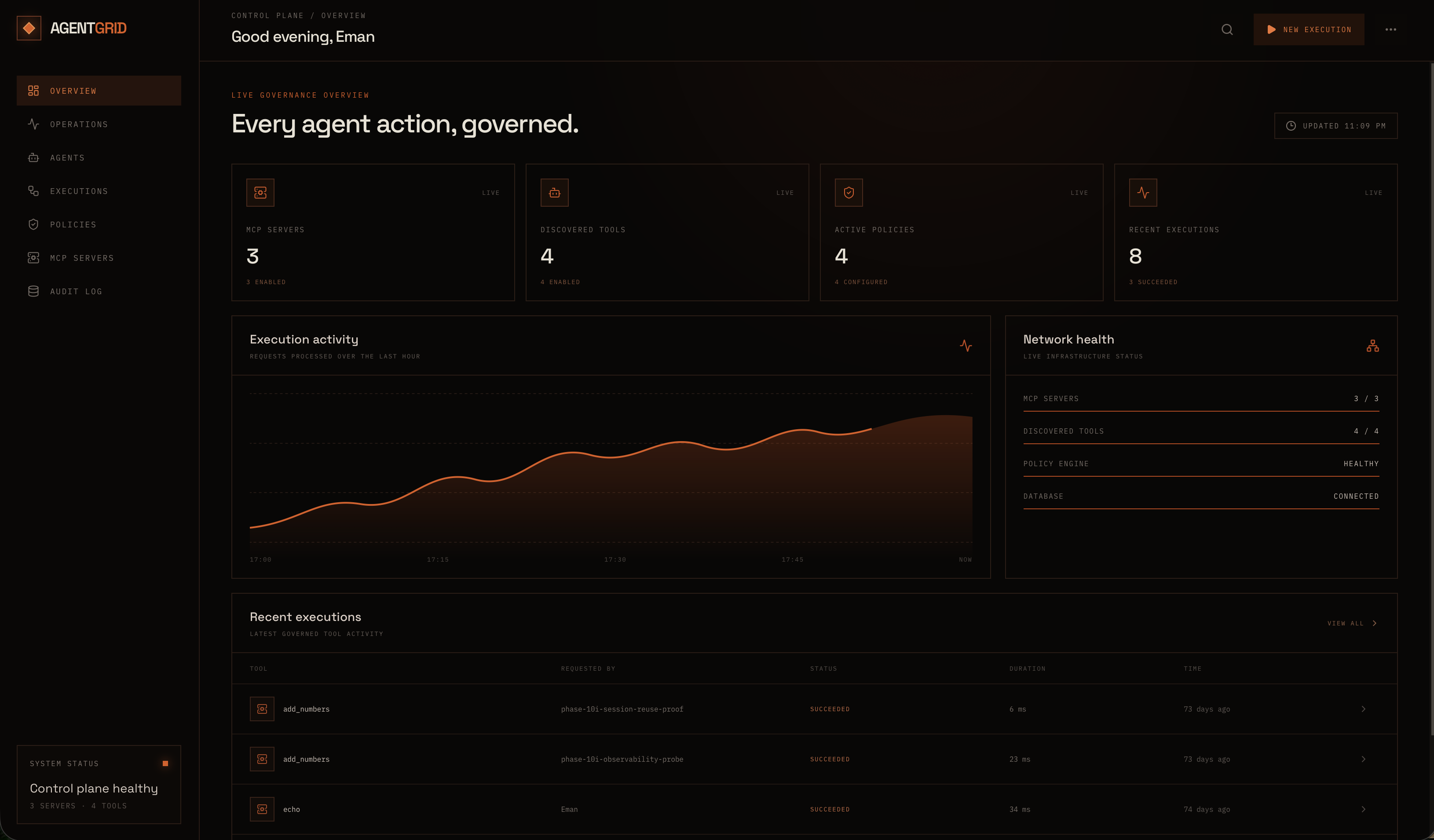 AgentGrid — MCP Security & Governance screenshot 2