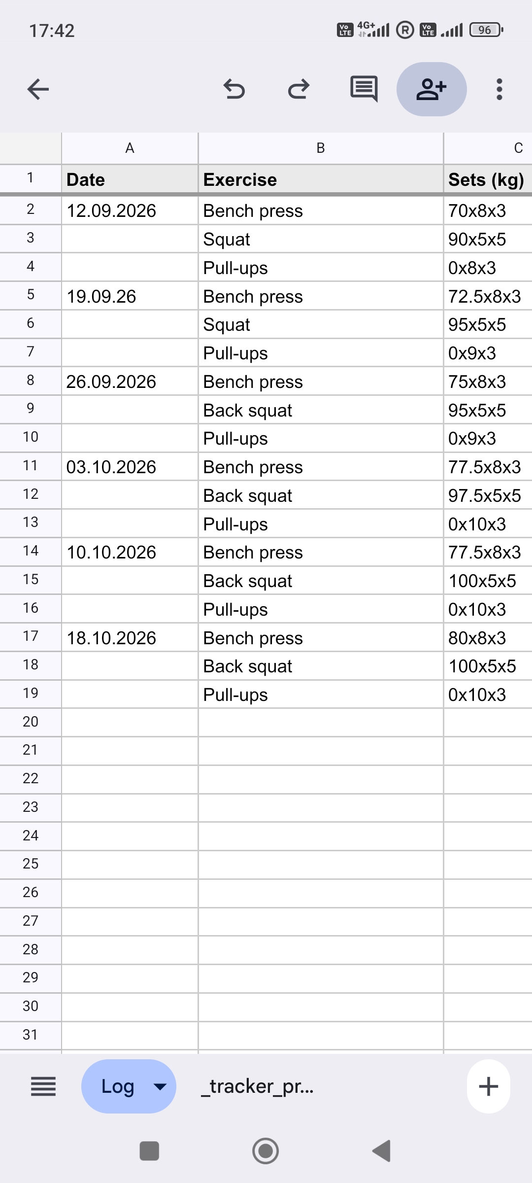 tracker sheets screenshot 4