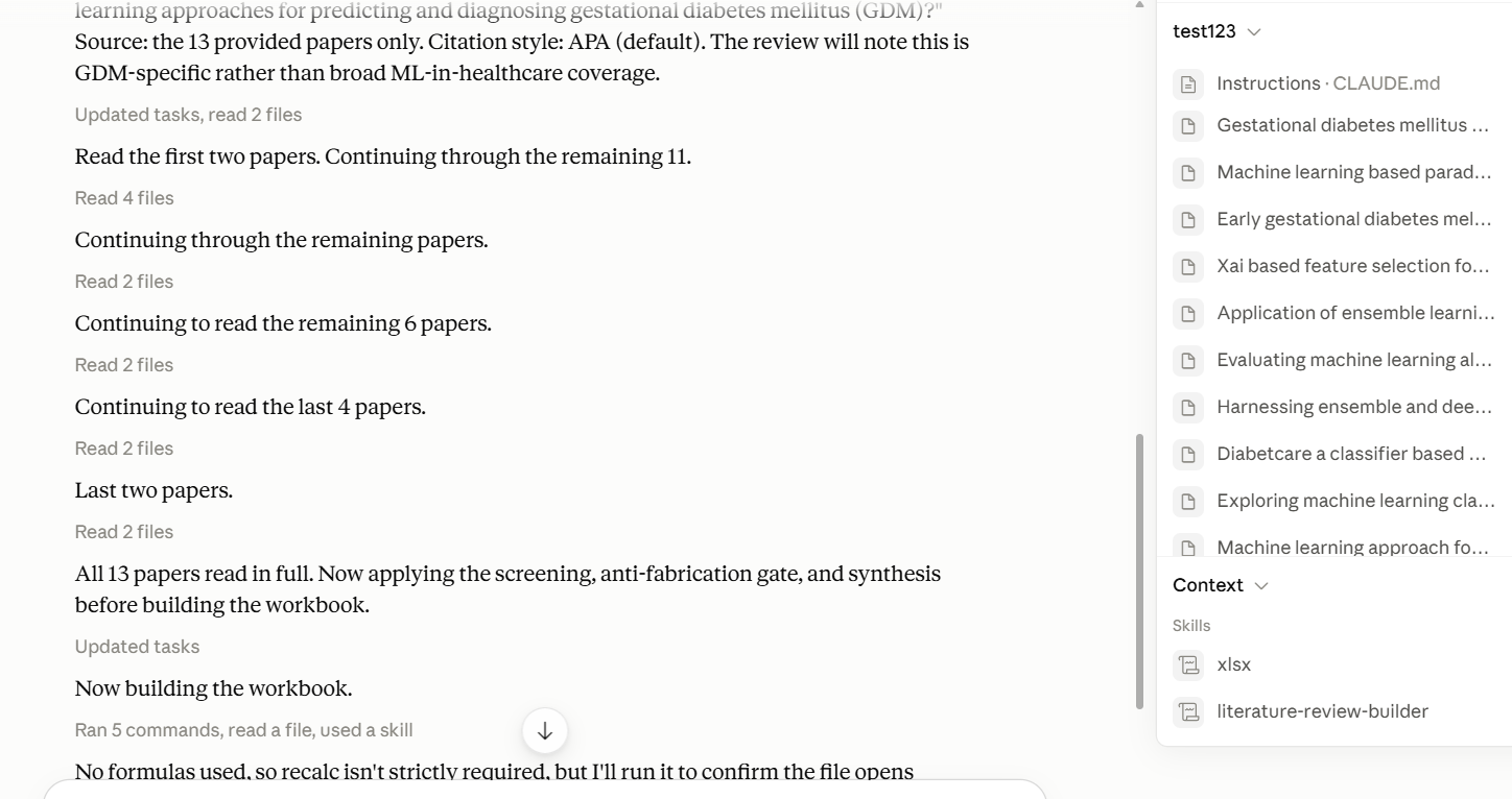 literature review builder screenshot 5