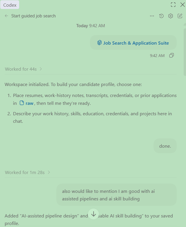 job search application suite preview