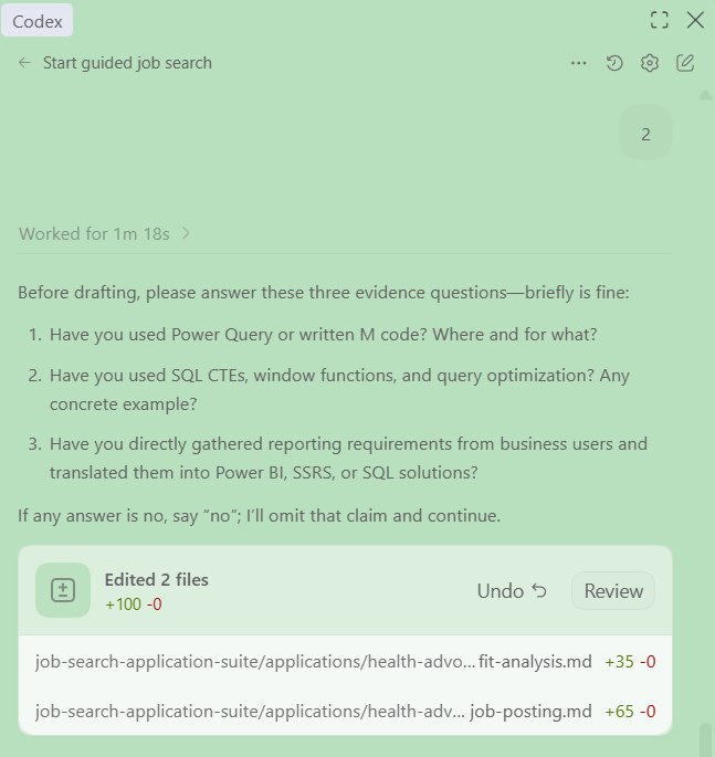 job search application suite screenshot 3