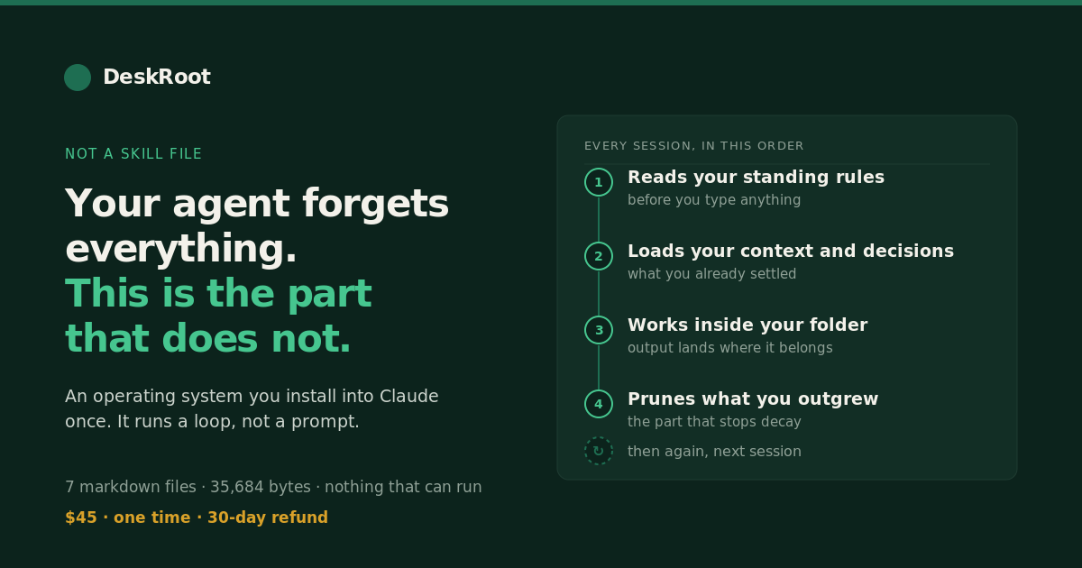 DeskRoot: the operating system for your AI agent preview