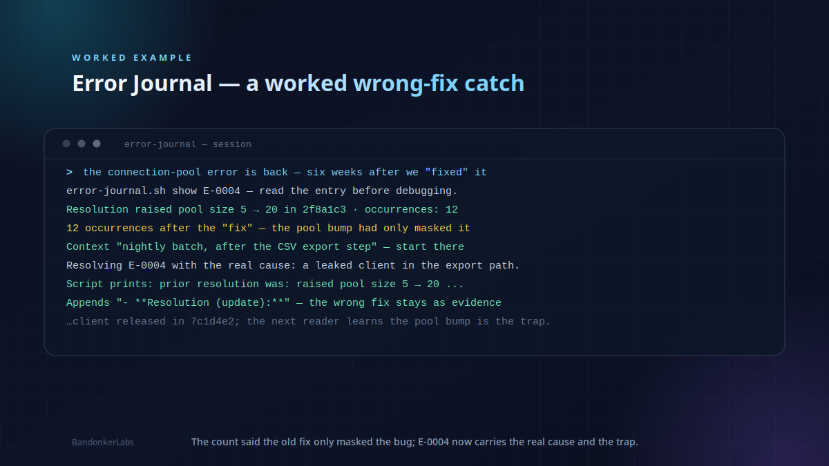 Error Journal Pro preview