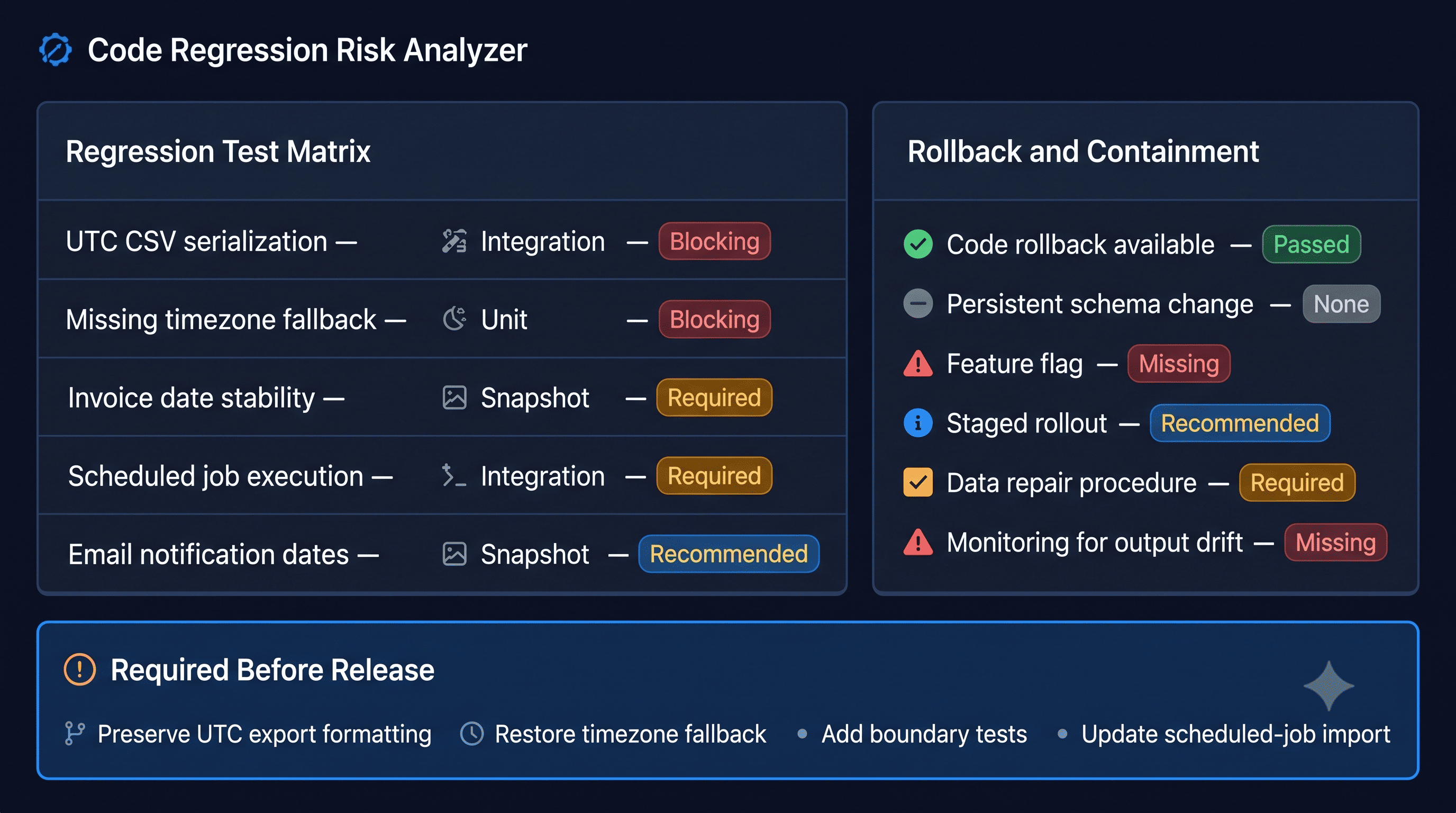 Code Regression Risk Analyzer screenshot 4