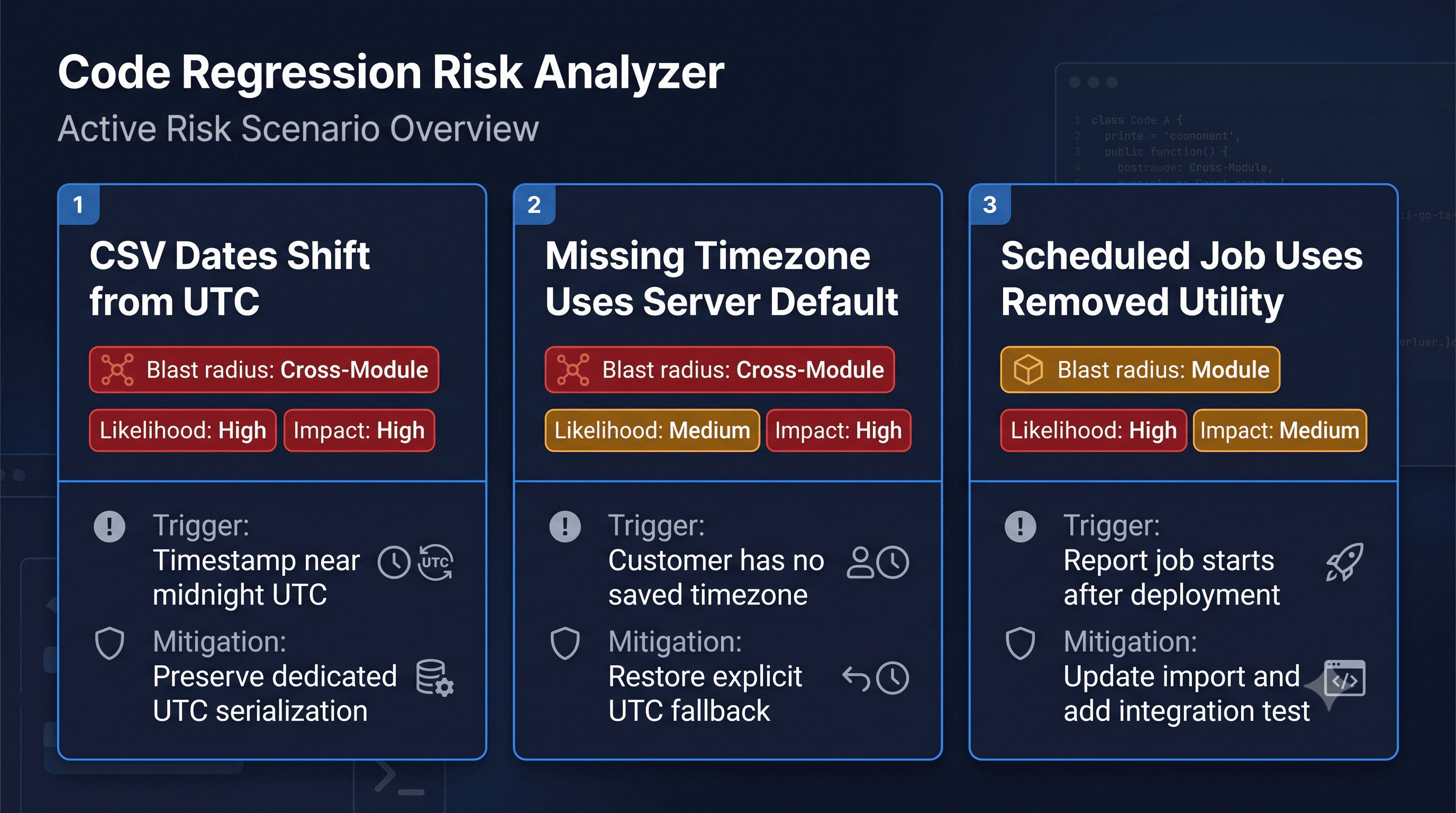 Code Regression Risk Analyzer screenshot 3