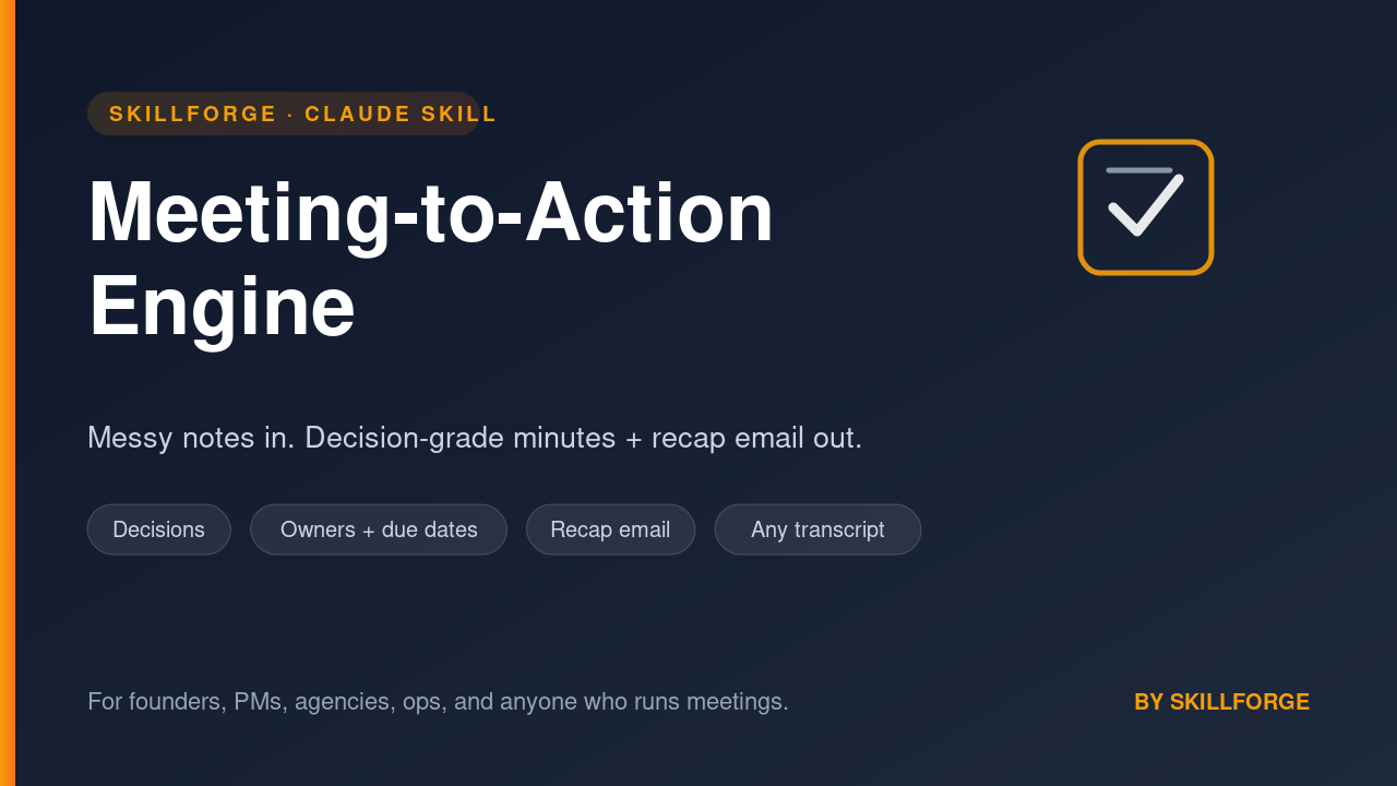 Meeting-to-Action Engine screenshot 2