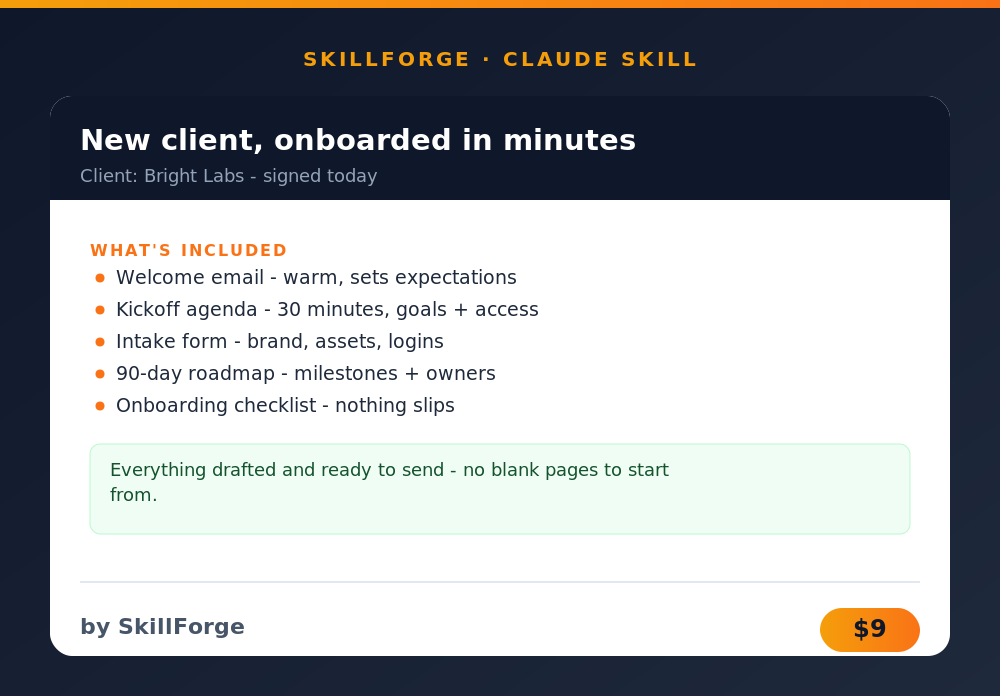 Client Onboarding Kit preview