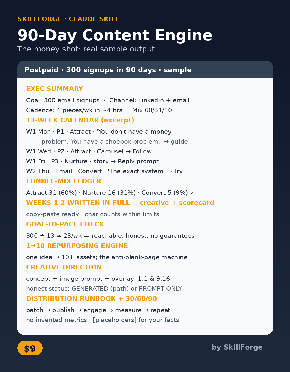 90-Day Content Engine screenshot 1