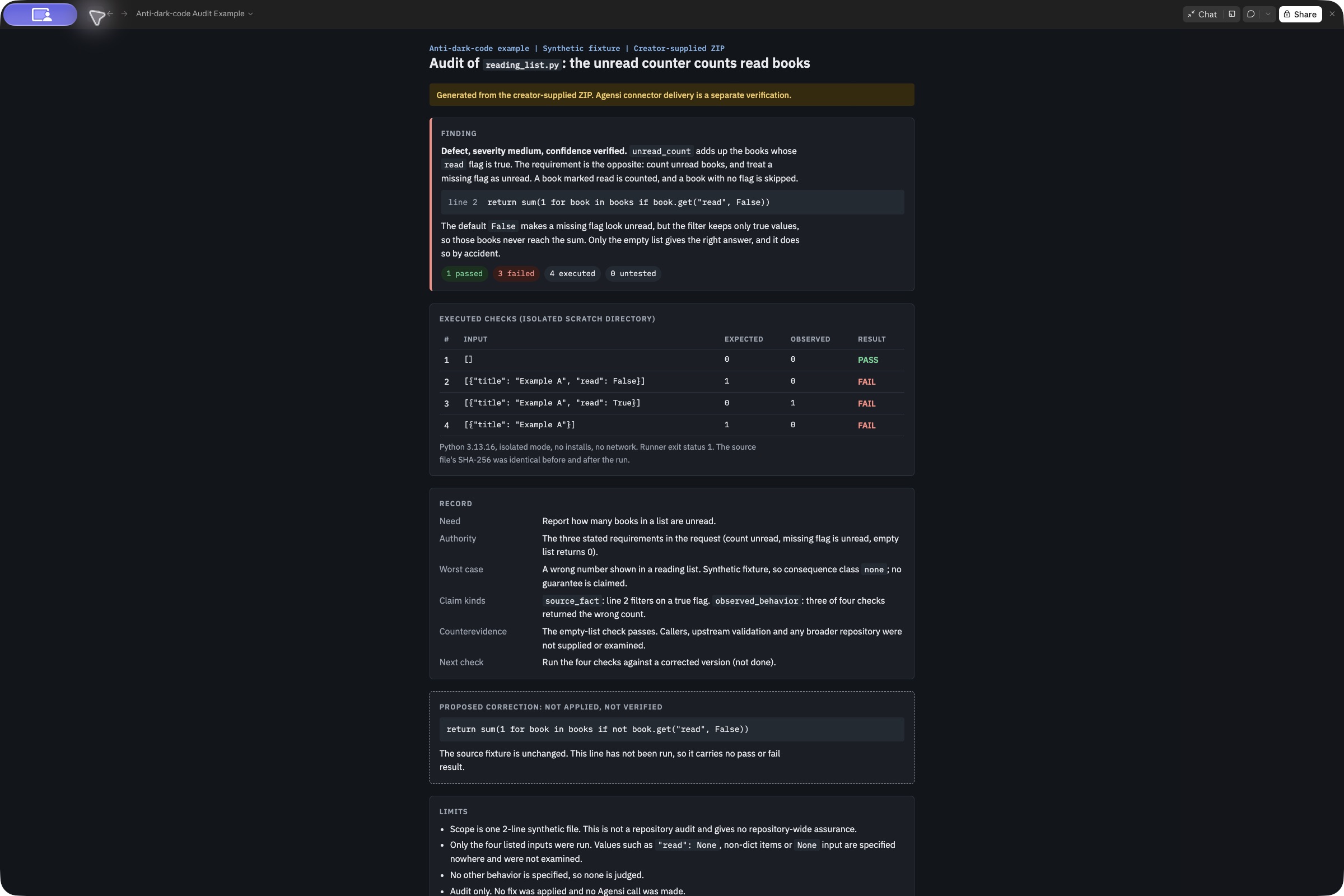 Anti-Dark-Code: Understand and Verify Code (Preview) preview