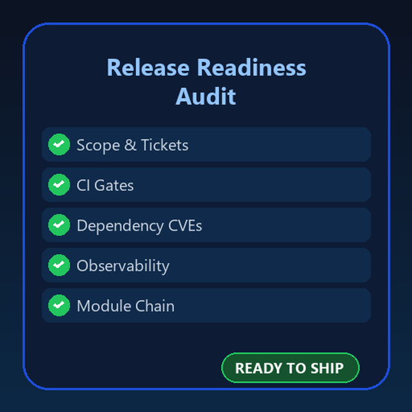 Release Readiness Audit preview