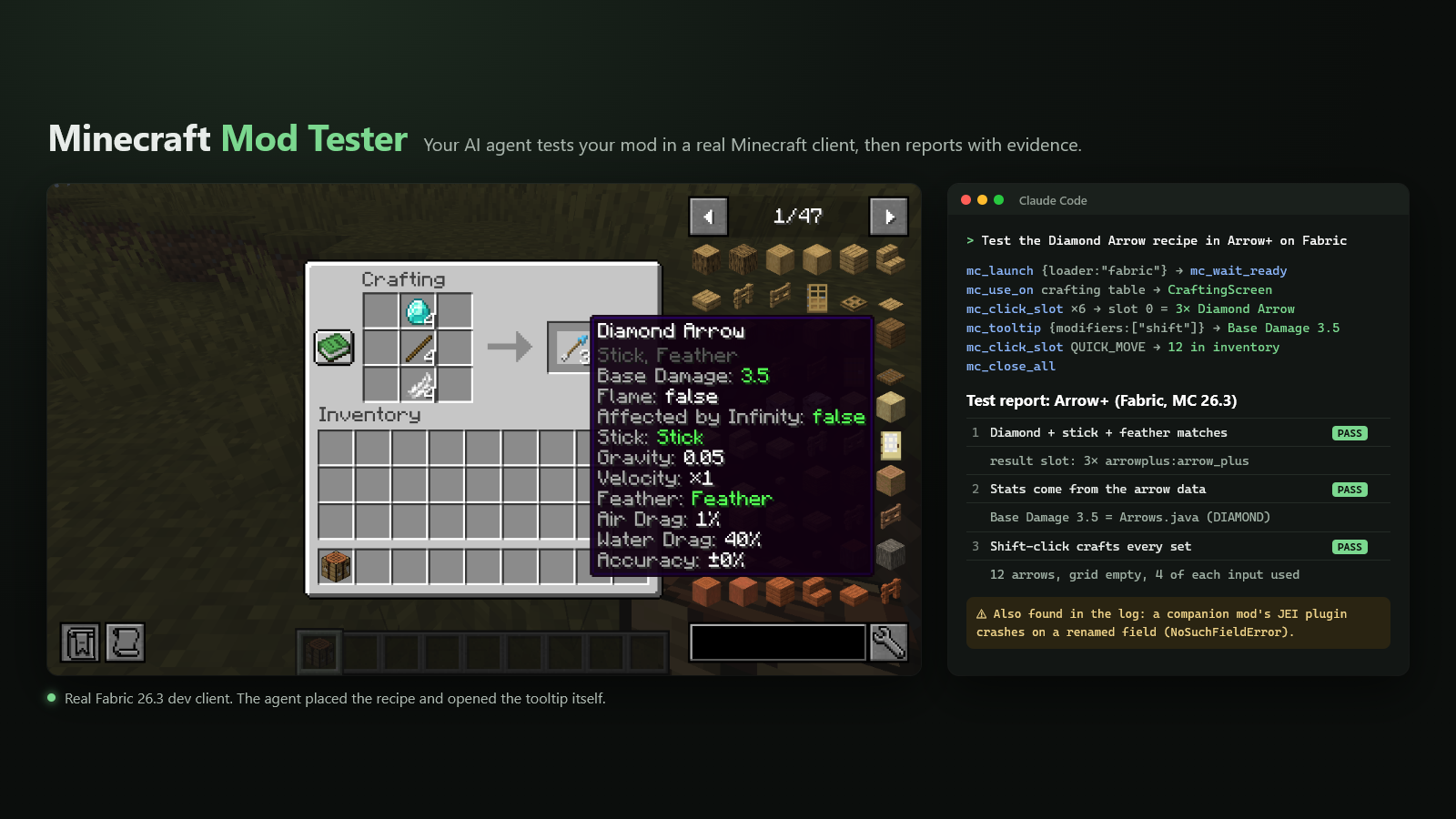 MC-Test (Minecraft Mod Tester) preview