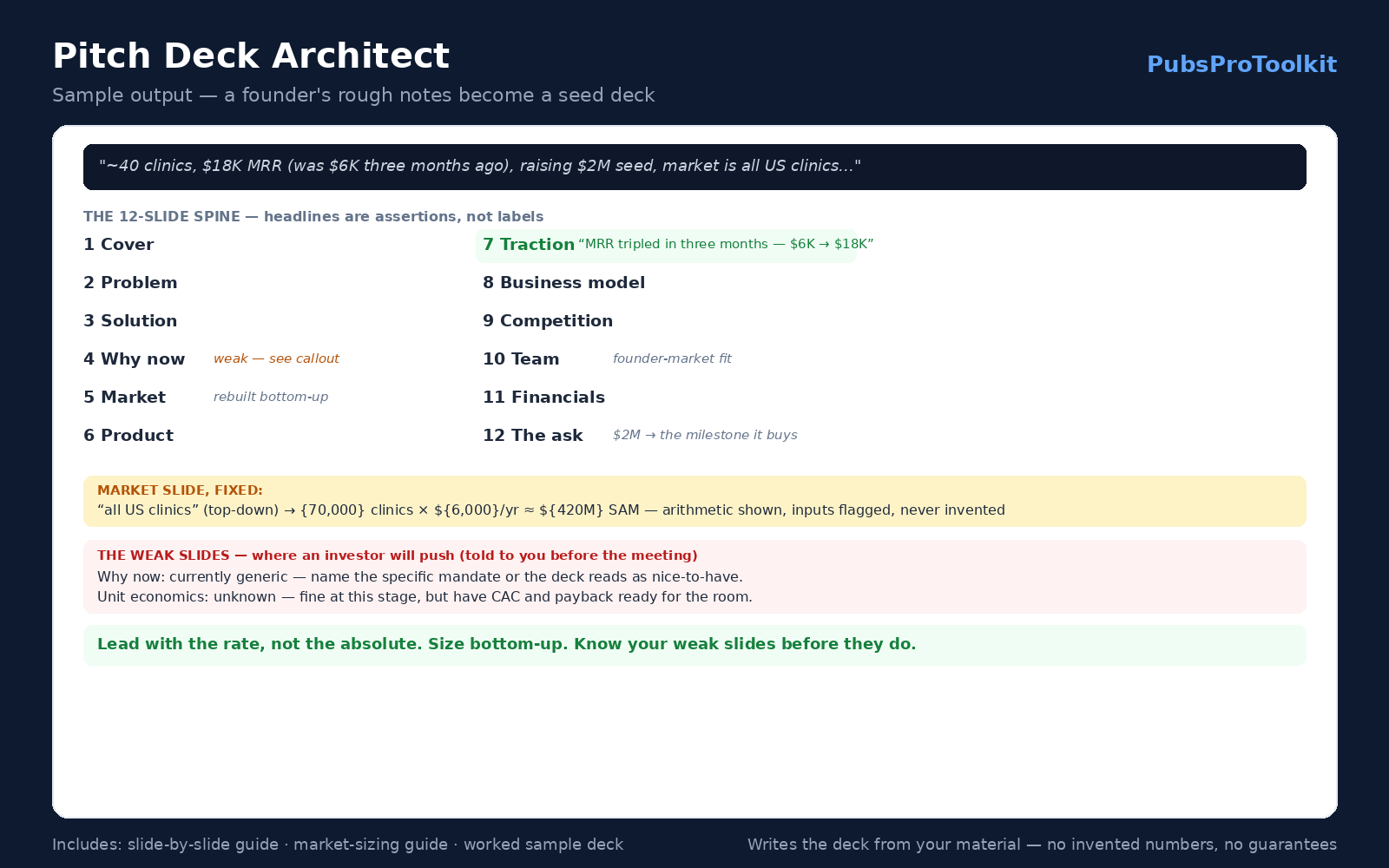 Pitch Deck Architect preview