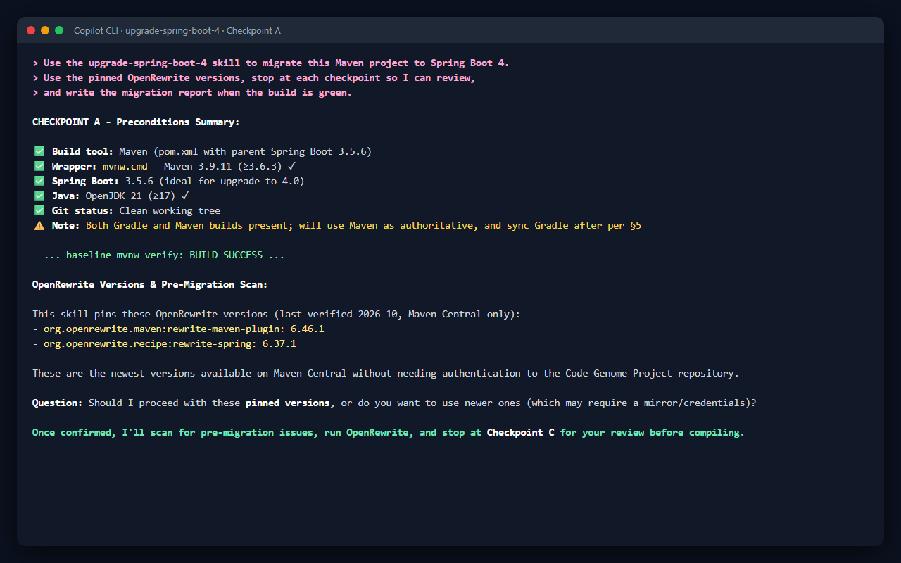 Spring Boot 4 Upgrade: OpenRewrite + Post-Migration Fixer preview
