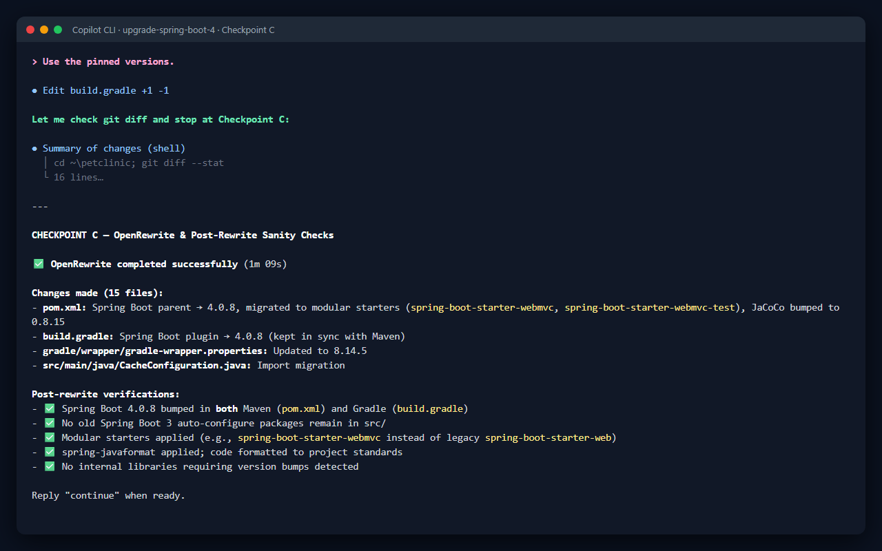 Spring Boot 4 Upgrade: OpenRewrite + Post-Migration Fixer screenshot 2