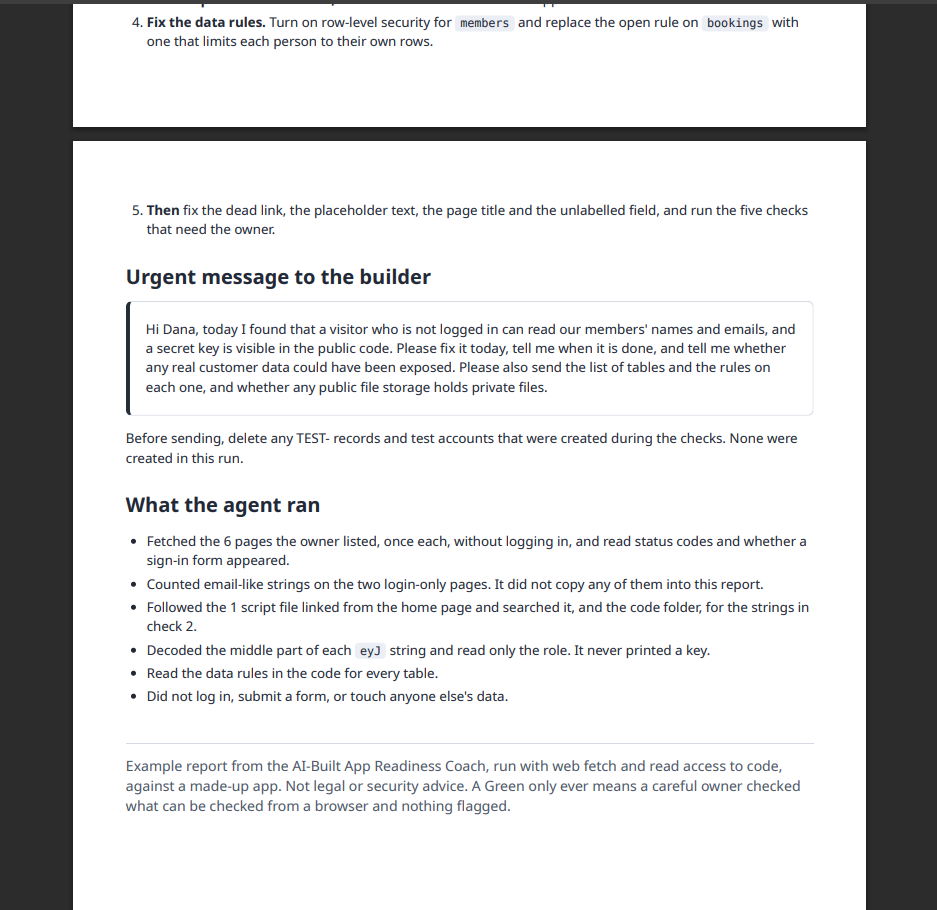 AI App Readiness Coach - Get your App Ready for Real Users screenshot 2