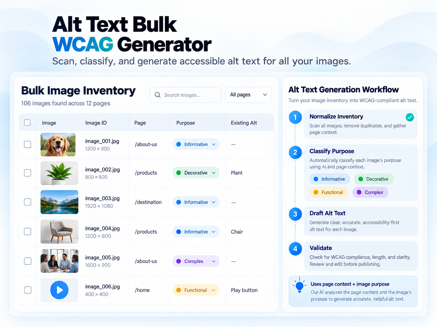 Alt Text Bulk WCAG Generator screenshot 3