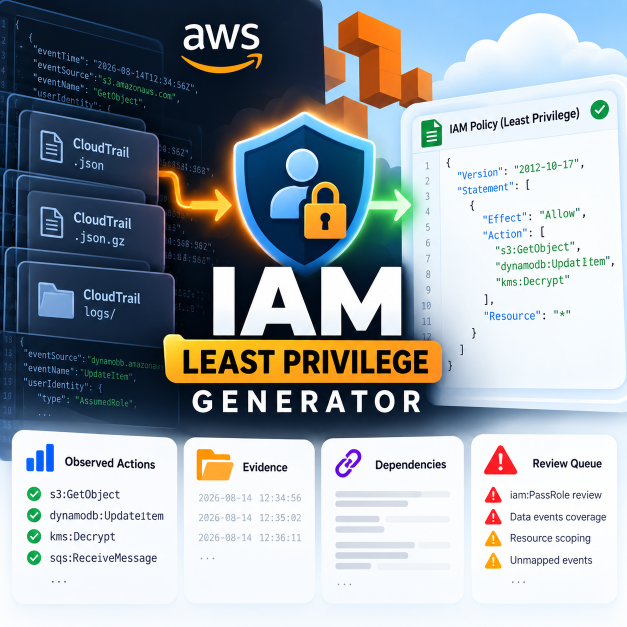 AWS IAM Least Privilege Generator screenshot 2
