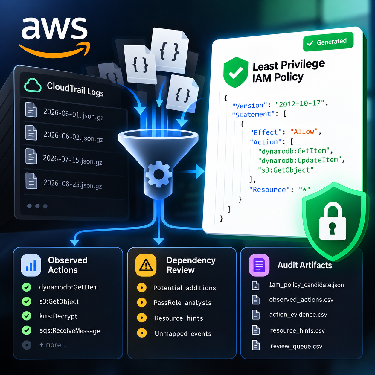 AWS IAM Least Privilege Generator screenshot 3