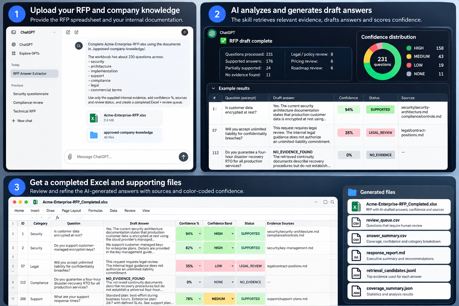 B2B RFP Answer Extractor preview