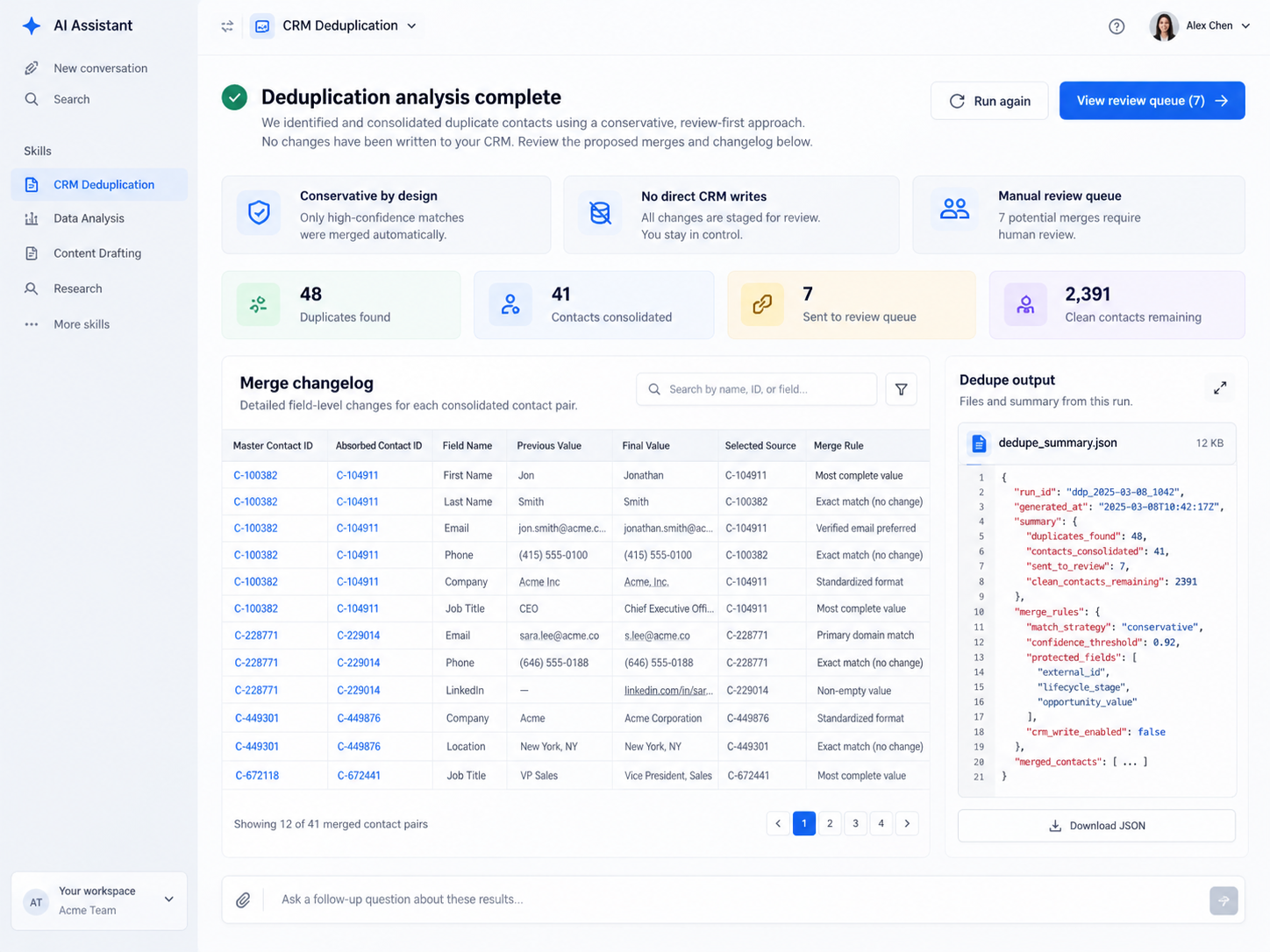 CRM Data Deduplication & Merge Script preview