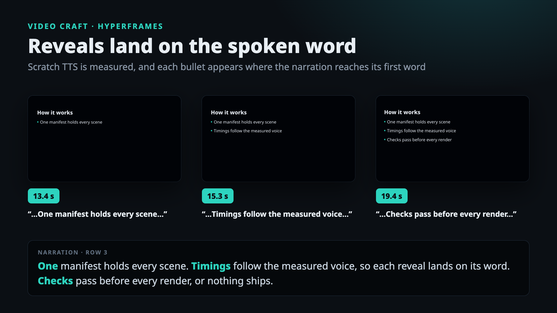Video Craft — narrated video pipeline for HyperFrames screenshot 3