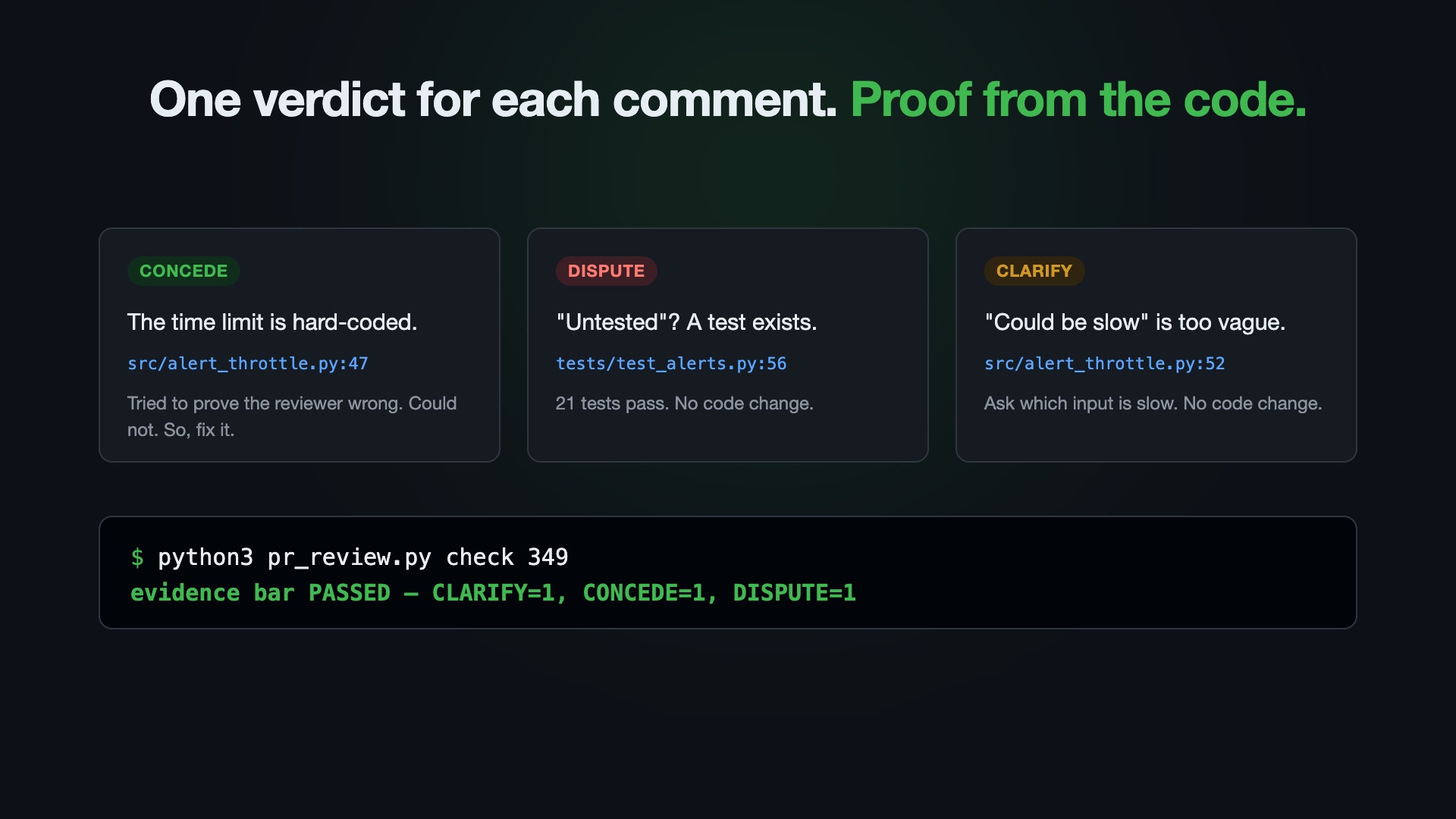 PR Review Defense screenshot 1