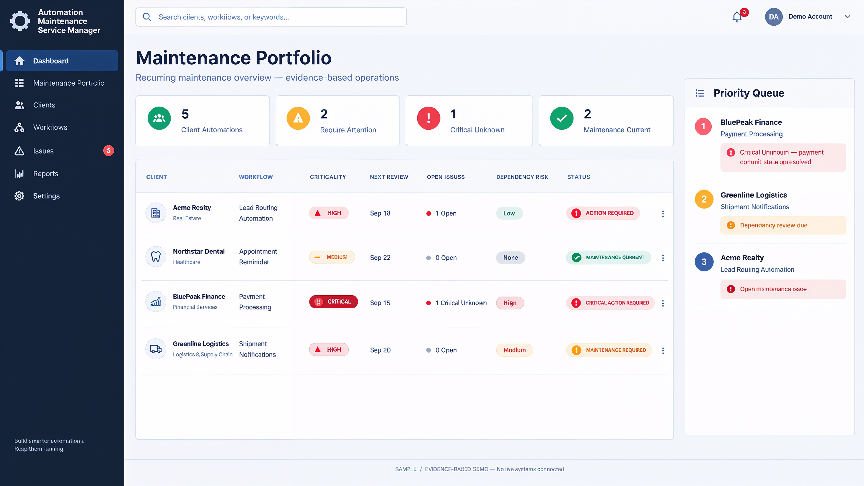 Automation Maintenance Service Manager preview