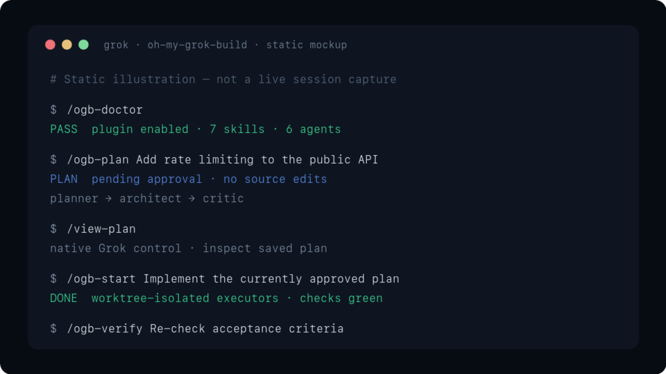 oh my Grok Build preview